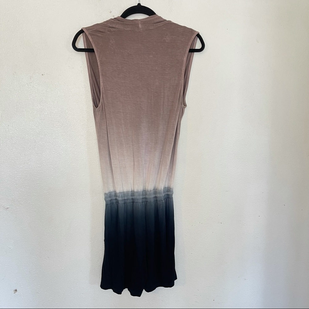 SOLD Young Fabulous & Broke Ombre Romper Taupe Navy Blue Size S - Picture 3 of 11